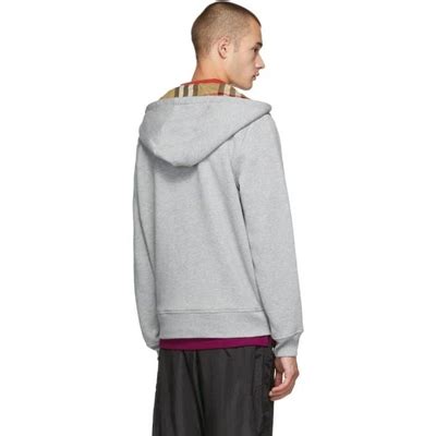 Burberry Grey Fordson Core Hoodie In Palgrymel 